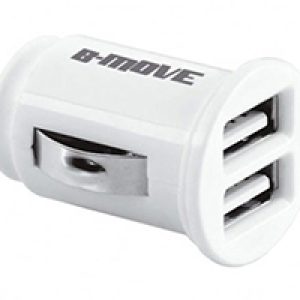 Cargador de Coche B-MOVE 2xUSB-A 2.0 Blanco (BM-USB02)