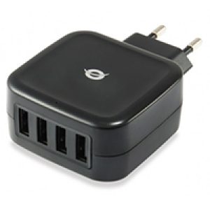 Cargador Pared CONCEPTRONIC 25W 4USB2 Negro (ALTHEA04B)