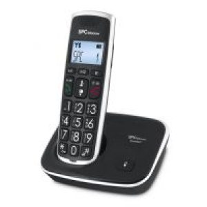 Teléfono Inalámbrico SPC Comfort Kaiser negro (7608N)