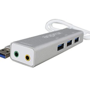 Tarjeta de Sonido Approx 5.1 + Hub 3xUSB (APPUSB51HUB)