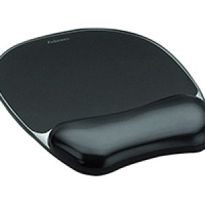 Alfombrilla/Reposamuñecas Fellowes Gel Negra (9112101)