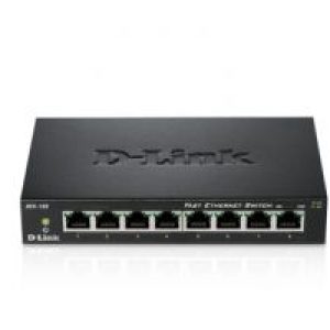 Switch D-Link 8P 10/100 Metallic (DES-108)