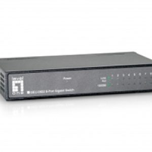Switch LevelOne 8xRJ45 GbE Negro (GEU-0822)
