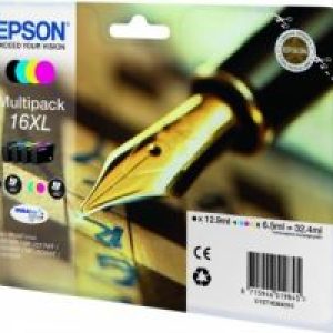Tinta Epson 16XL Pack Negro/Tricolor (C13T16364012)