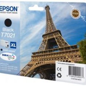 Tinta Epson T7021 Negro 45.2ml 2400 pág (C13T70214010)