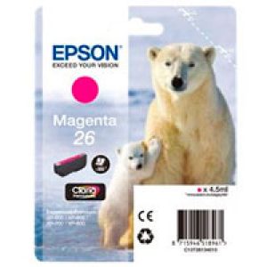 Tinta Epson 26 Oso Magenta 4.5ml 300 pág (C13T26134012)