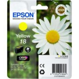 Tinta Epson 18 Amarillo 3.3ml 180 pág (C13T18044012)