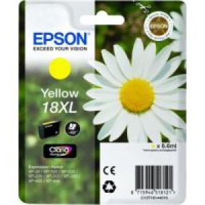 Tinta Epson 18XL Amarillo 6.6ml 450 pág (C13T18144012)