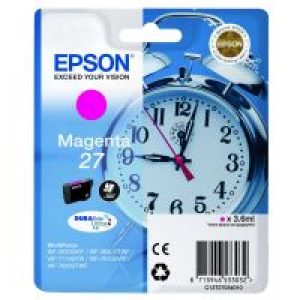 Tinta Epson 27 Reloj Magenta 3.6ml 300pág(C13T27034012)