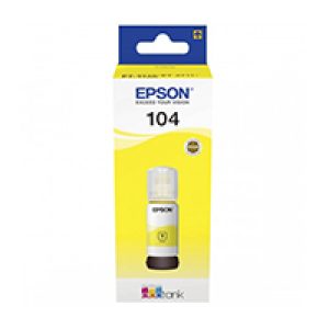 Botella Tinta Epson EcoTank 104 Amarillo (C13T00P440)