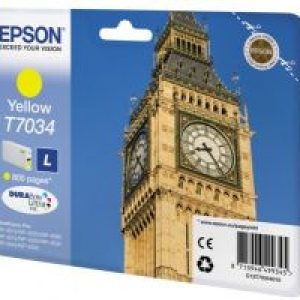 Tinta Epson T7034 L Amarillo 800 páginas (C13T70344010)