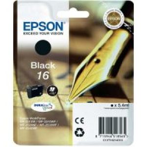 Tinta Epson 16 Pluma Negro 5.4ml 175 pág (C13T16214012)