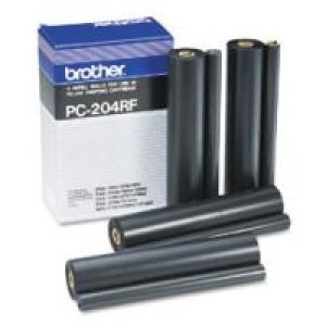 Recambio Brother 4 Bobinas FAX 420 pág Negro (PC-204RF)