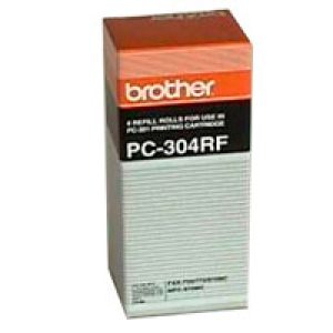 Recambio Brother 4 Bobinas FAX 235 pág Negro (PC-304RF)