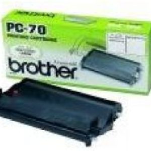 Cartucho y Bobina BROTHER FAX 140 páginas Negro (PC-70)