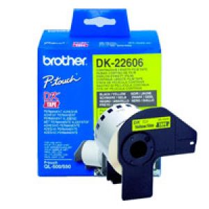 Cinta de Película Plástica BROTHER Amarilla (DK22606)