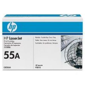 Toner HP LaserJet Pro 55A Negro 6000 páginas (CE255A)