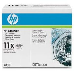 Toner HP LaserJet 11X Negro 12000 pág Pack 2 (Q6511XD)