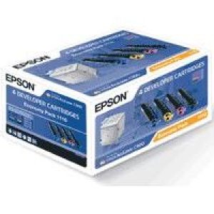 Toner Epson Laser C900 Pack Negro/Tricolor (C13S051110)