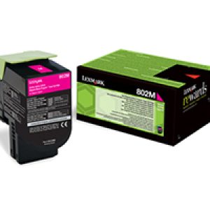 Toner Lexmark Laser 802M Magenta 1000 páginas (80C20M0)