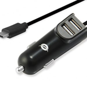 Cargador CONCEPTRONIC Coche 2xUSB-A Negro (CARDEN05B)