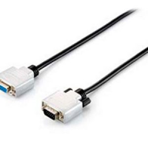 Cable EQUIP VGA/M a VGA/H 10m Plata/Negro (EQ118854)