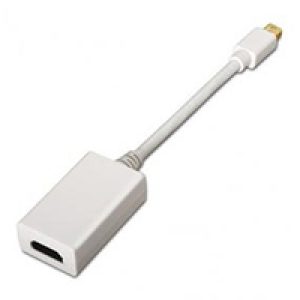 Cable AISENS Mini DP/M a HDMI A/H 15cm Blanco (A125-013