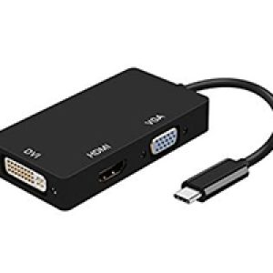 Cable AISENS USB-C/M a DVI/HDMI/VGA/H 15cm (A109-0343)