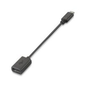 Nanocable USB-A/H a USB-C/M 15cm Negro (10.01.2400)