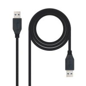 Nanocable USB-A/M a USB-A/M 2m Negro (10.01.1002-BK)