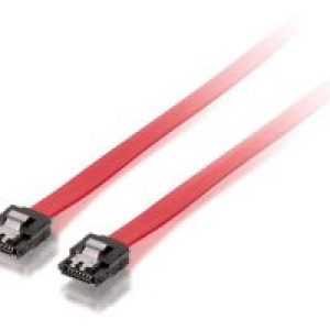 Cable EQUIP SATA2/M a SATA2/M 0.5m Rojo/Negro(EQ111800)