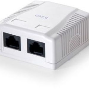 Roseta EQUIP 2xRJ45/H Cat.6 Blanco (EQ235212)