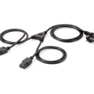 Cable EQUIP Schuko/M a 2xC13/H 1,8m Negro (EQ112220)