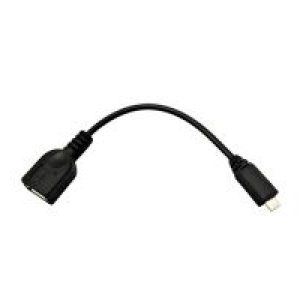 Nanocable mUSB-A/M a USB-A/H 15cm Negro (10.01.3000)