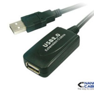 Nanocable USB-A/M a USB-A/H 5m Negro (10.01.0211)