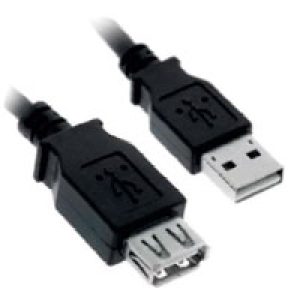 Nanocable USB-A/M a USB-A/H 1.8m Negro (10.01.0203-BK)