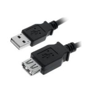 Nanocable USB-A/M a USB-A/H 3m Negro (10.01.0204-BK)