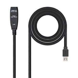 Nanocable USB-A/M a USB-A/H 5m Negro (10.01.0311)