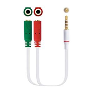 Nanocable Audio 3.5mm/M a 2×3.5mm/H 20cm (10.24.1201)