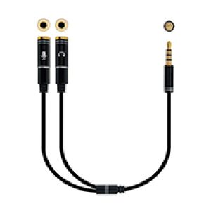 Nanocable Audio 3.5mm/M a 2×3.5mm/H 30cm (10.24.1202)