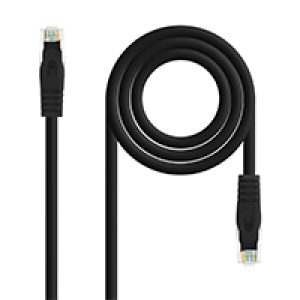 Nanocable RJ45 Cat6A UTP AWG24 0.5m Negr(10.20.1800-BK)