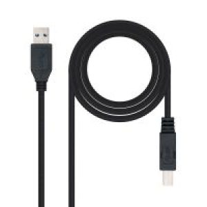 Nanocable USB-A/M a USB-B/M 2m Negro (10.01.0802-BK)