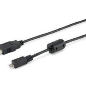 Cable EQUIP USB-A/M a mUSB-B/M 1m Negro (EQ128596)