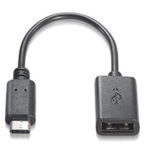 Cable AISENS USB-C/M a USB-A/H 15cm Negro (A107-0059)