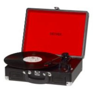 Tocadiscos DENVER USB con altavoz Negro (VPL-120BLACK)