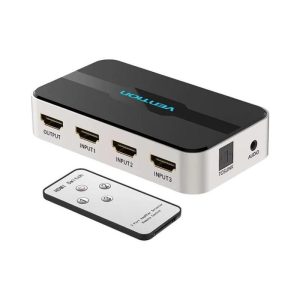 DUPLICADOR VENTION 3XHDMI HEMBRA – HDMI MACHO X1 AUDIO SILVER/BLACK