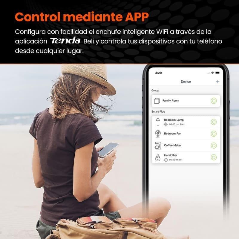 ENCHUFE INTELIGENTE TENDA SP3 WIFI 2.4GHZ ( PACK 4 UNIDADES ) - Imagen 3