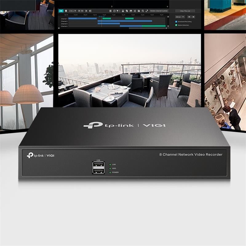 GRABADOR IP NVR TP-LINK VIGI 8 CH IP 1HDD H265+ - Imagen 7