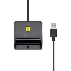 LECTOR DE TARJETAS DNIE AISENS DNI USB 2.0 BLACK