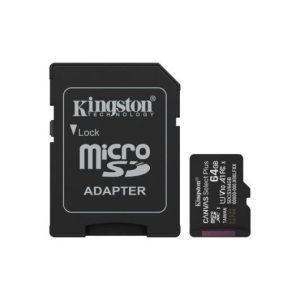 MEMORIA MICRO SD 64GB KINGSTON XC C10 100MB/S + ADAPTADOR SD